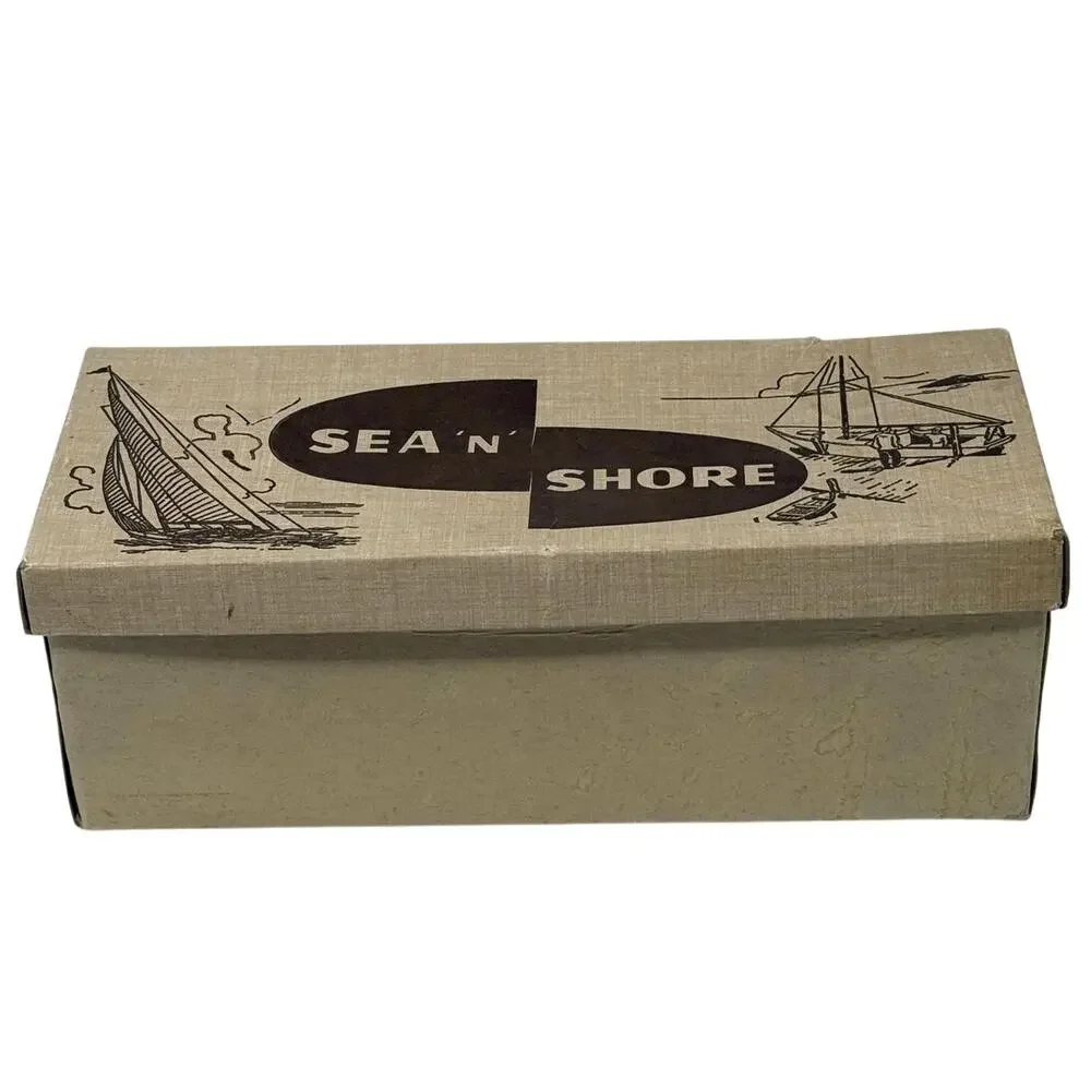 Vintage 60s Keds Surfer Shoe Box Sea’N’ Shore Original Display Storage